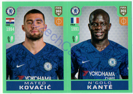 Mateo Kovačić - N'Golo Kanté Panini 2020 FIFA 365 #11