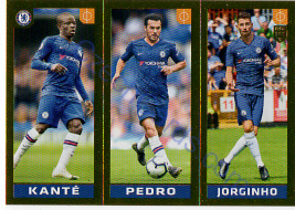 Kanté - Pedro - Jorginho Panini 2020 FIFA 365 #16 GOLD