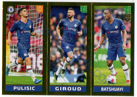 Pulisic - Giroud - Batshuayi Panini 2020 FIFA 365 #18 GOLD