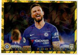 Olivier Giroud -Chelsea FC Living Football Panini 2020 FIFA 365 #20 HOLO