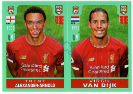 Trent Alexander-Arnold - Virgil van Dijk Panini 2020 FIFA 365 #24