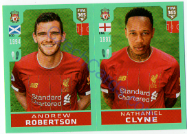 Andrew Robertson - Nathaniel Clyne Panini 2020 FIFA 365 #25