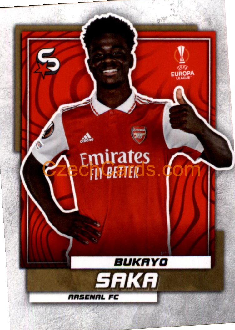 Bukayo Saka 2022/23 Topps Superstars #163