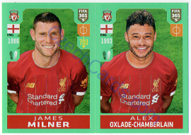 James Milner - Alex Oxlade-Chamberlain Panini 2020 FIFA 365 #27