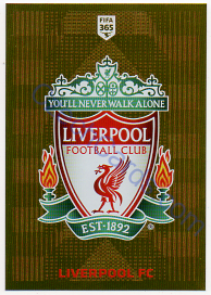 Liverpool FC Logo Panini 2020 FIFA 365 #29 GOLD