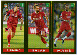 Firmino - Salah - Mané Panini 2020 FIFA 365 #34 GOLD