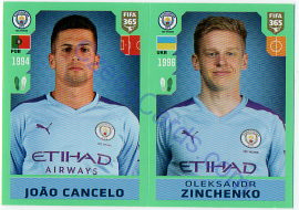João Cancelo - Oleksandr Zinchenko Panini 2020 FIFA 365 #41
