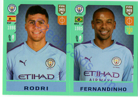 Rodri - Fernandinho Panini 2020 FIFA 365 #42