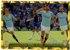 Manchester City FC Living Football Panini 2020 FIFA 365 #52 HOLO