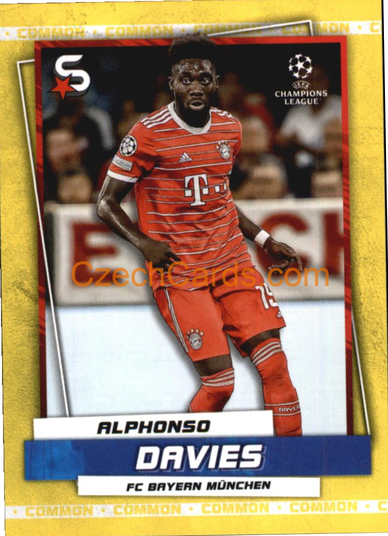 Alphonso Davies 2022/23 Topps Superstars #95 variations