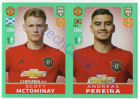 Scott McTominay - Andreas Pereira Panini 2020 FIFA 365 #59