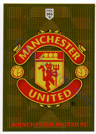 Manchester United FC Logo Panini 2020 FIFA 365 #61 GOLD