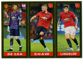 de Gea - Shaw - Lindelöf Panini 2020 FIFA 365 #62 GOLD