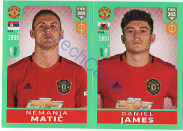 Nemanja Matić - Daniel James Panini 2020 FIFA 365 #63