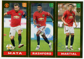 Mata - Rashford - Martial Panini 2020 FIFA 365 #66 GOLD