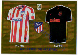 Atlético de Madrid T-Shirt Panini 2020 FIFA 365 #69 GOLD