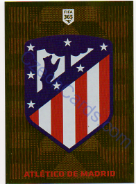 Atlético de Madrid Logo Panini 2020 FIFA 365 #77 GOLD