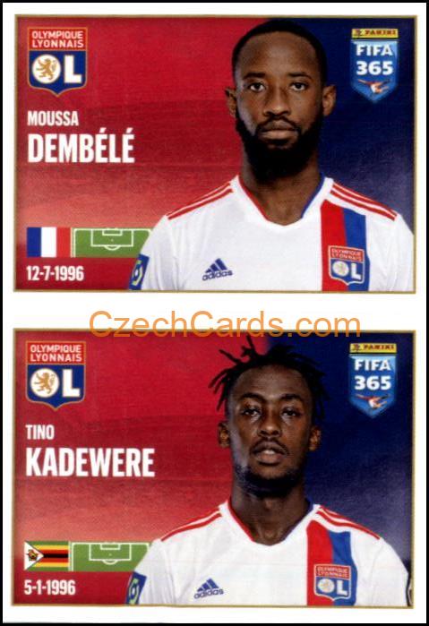 Moussa Dembélé / Tino Kadewere 2022 Panini FIFA 365 sticker #162