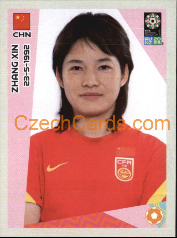 Zhang Xin Panini 2023 FIFA Women's World Cup Sticker #273