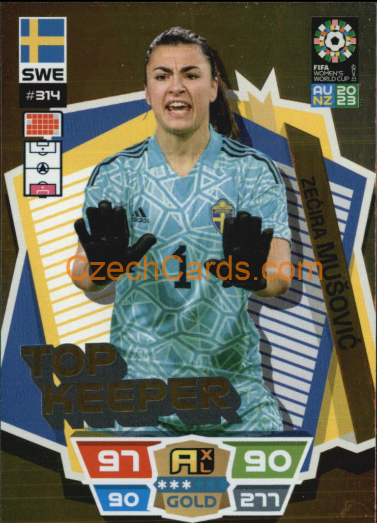 Zezira Mušović 2023 Panini FIFA Women's World Cup Adrenalyn GOLD #314
