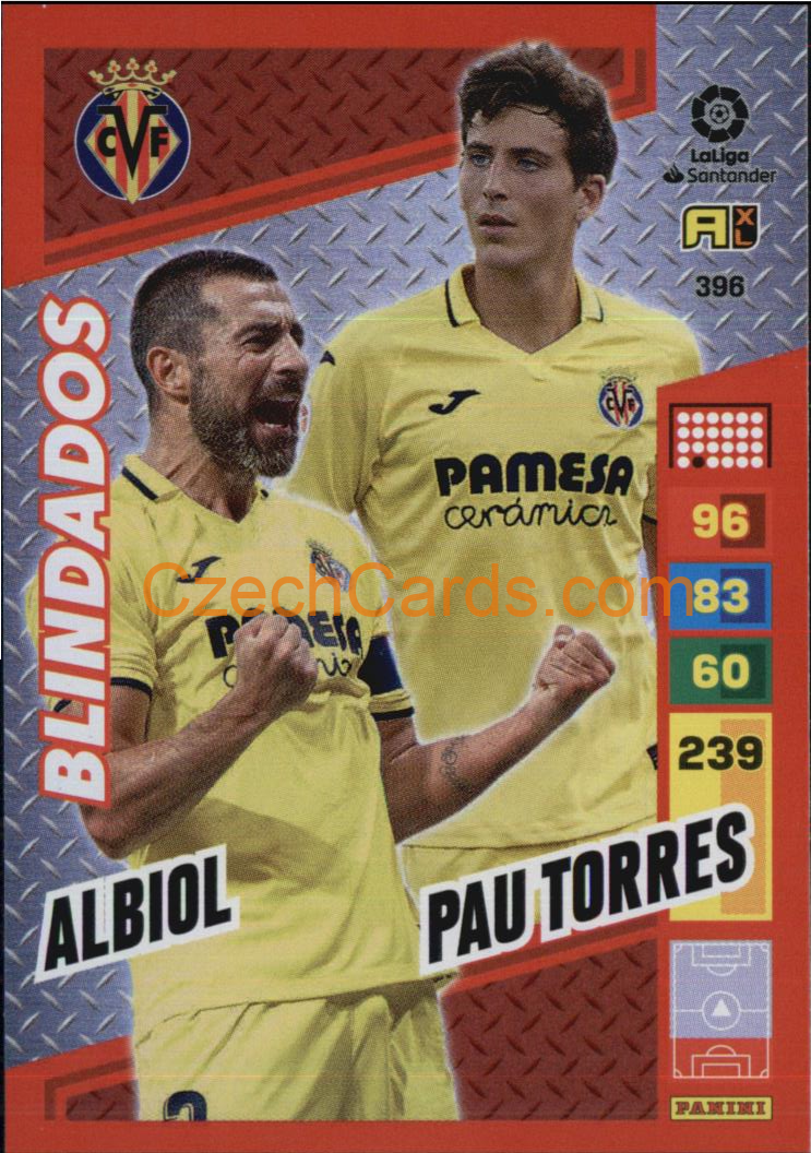 Albiol / Pau Torres 2022/23 Panini LaLiga Santander Adrenalyn Blindados #396