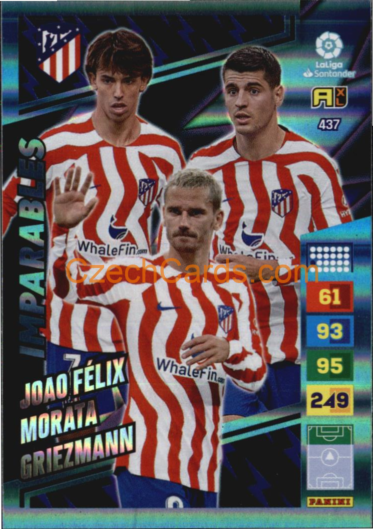 Félix / Morata / Griezmann 2022/23 Panini LaLiga Adrenalyn Imparables #437