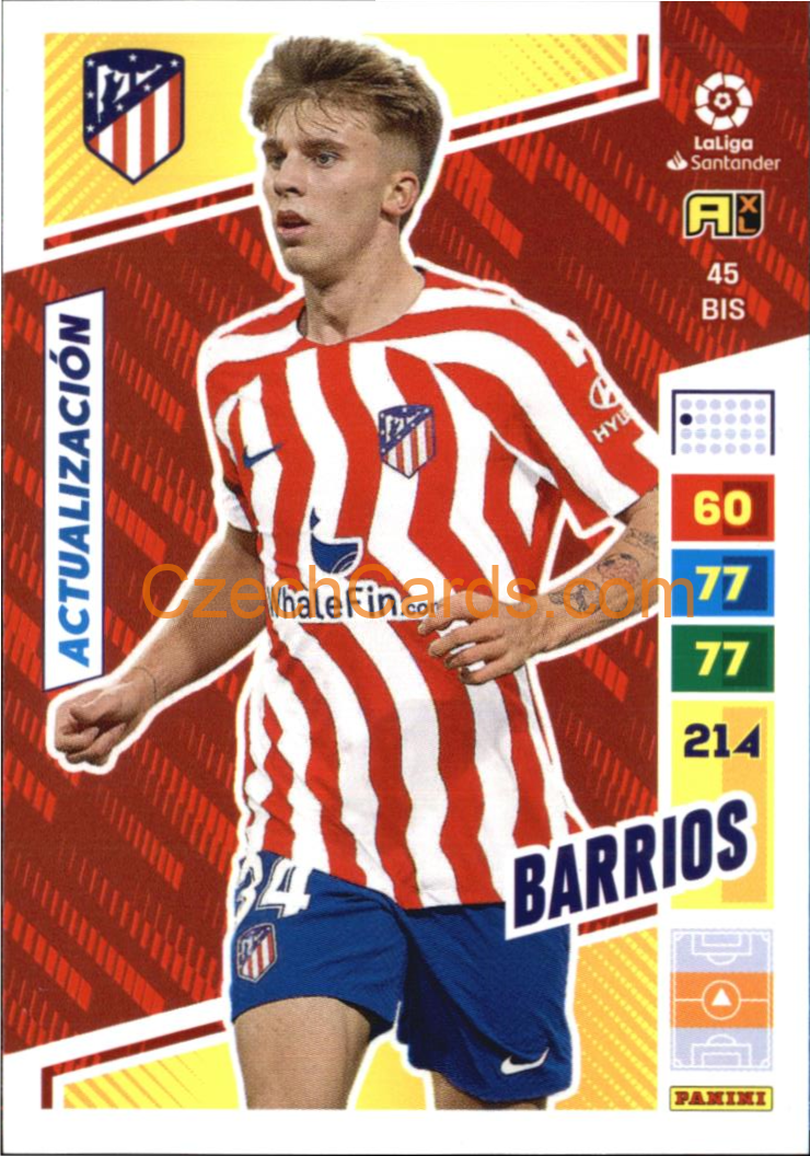 Pablo Barrios 2022/23 Panini LaLiga Santander  Adrenalyn  #45bis