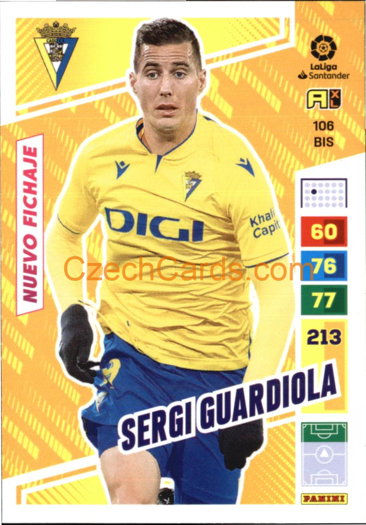 Sergi Guardiola 2022/23 Panini LaLiga Santander  Adrenalyn  #106bis