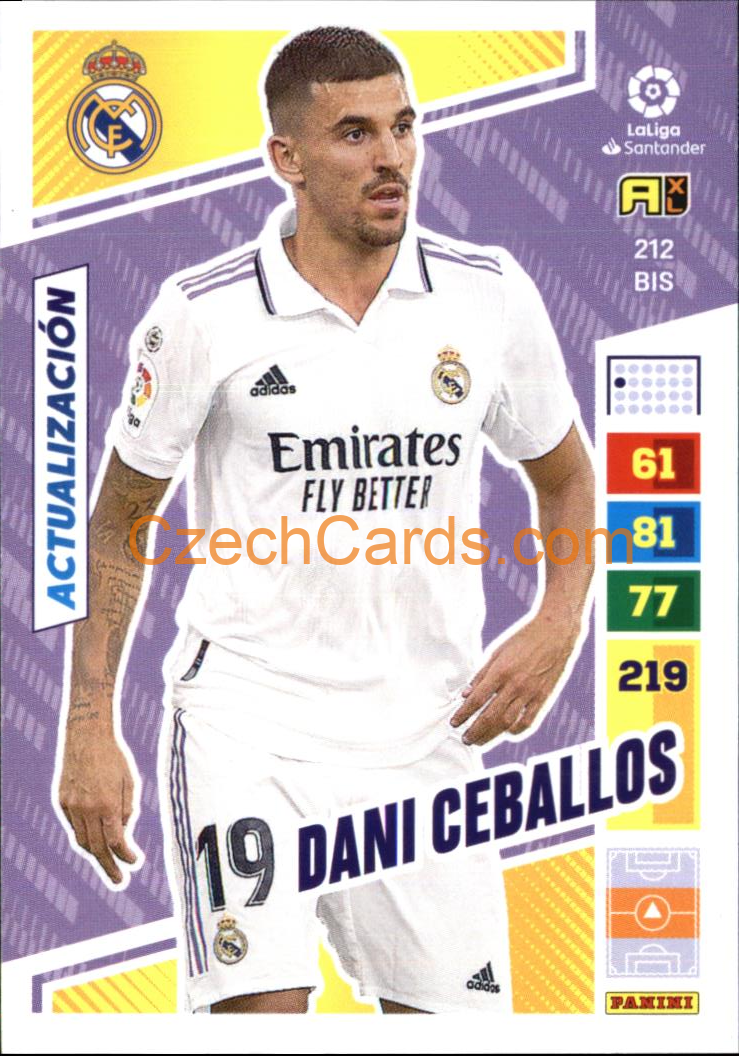 Dani Ceballos 2022/23 Panini LaLiga Santander  Adrenalyn  #212bis
