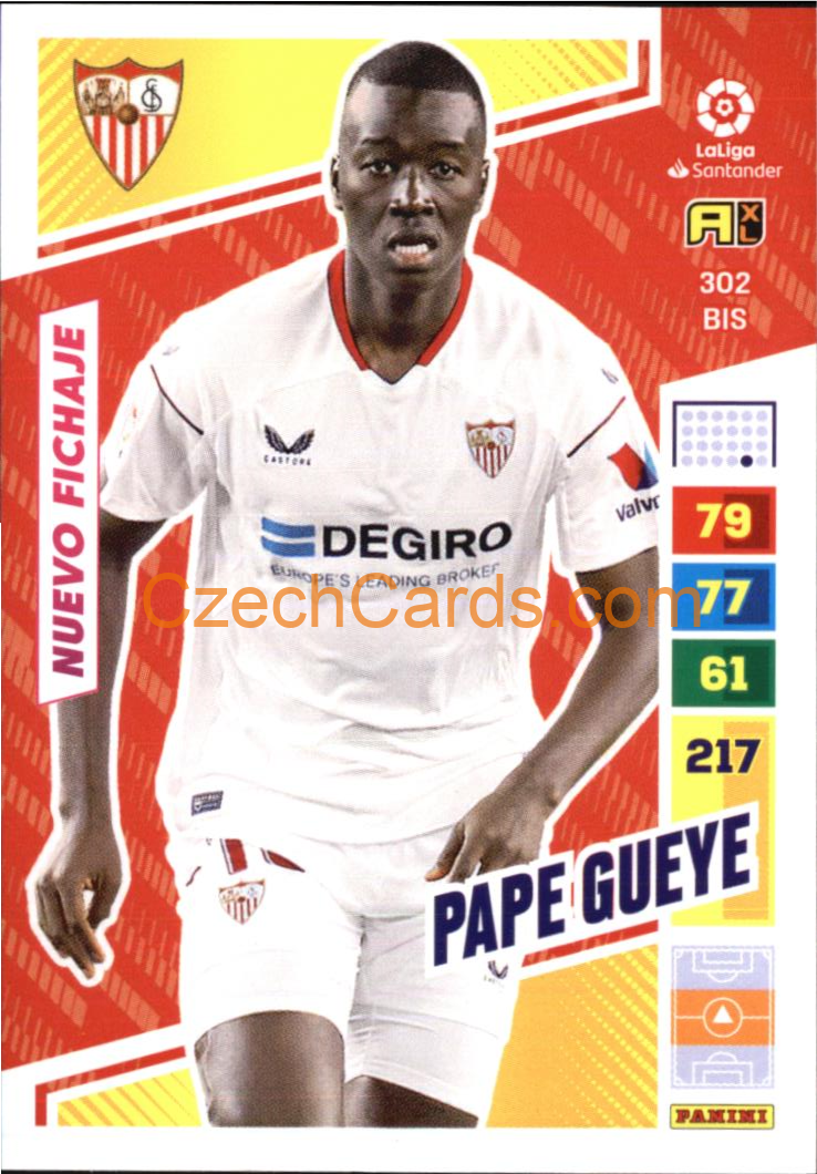 Pape Gueye 2022/23 Panini LaLiga Santander  Adrenalyn  #302bis