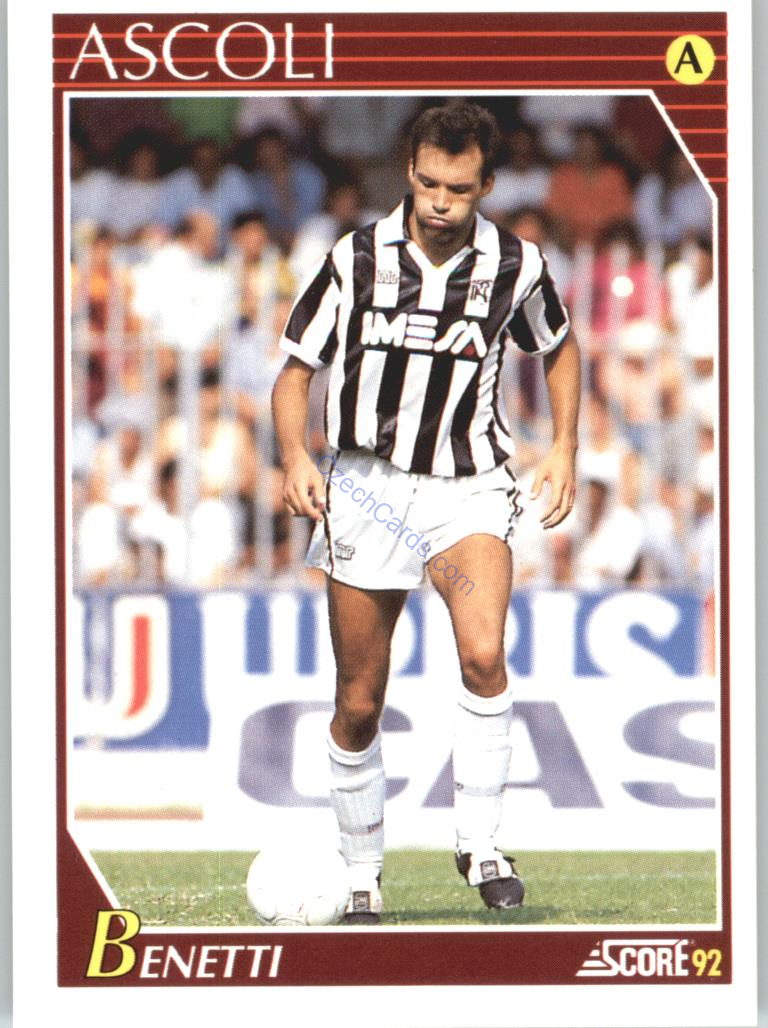Paolo Benetti 1992 Score Italian League #5