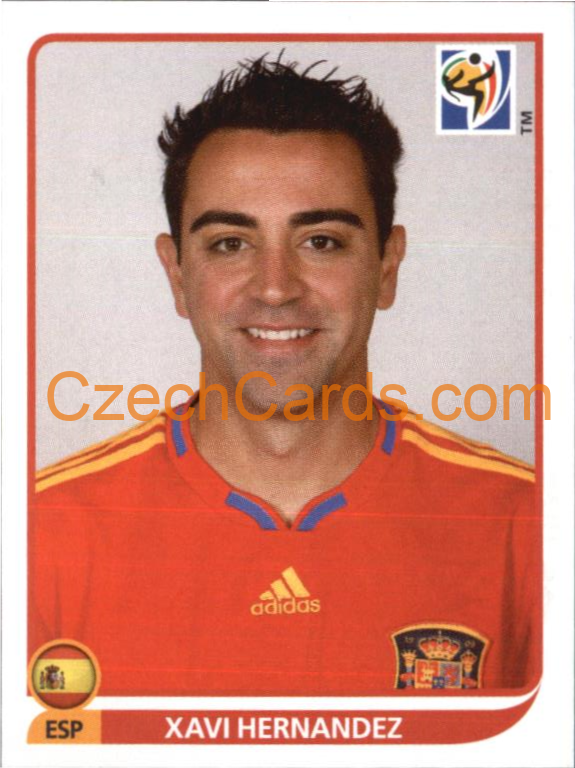 Xavi Hernandez 2010 Panini FIFA World Cup sticker #573