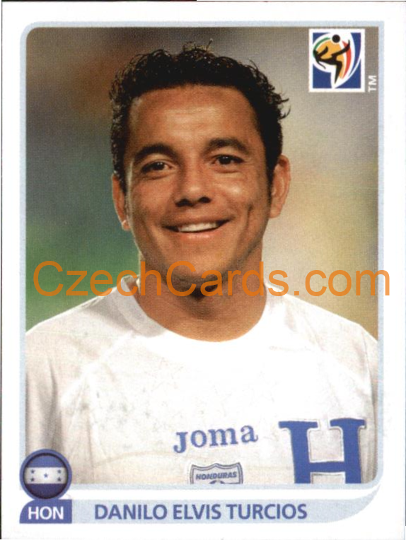 Danilo Elvis Turcios 2010 Panini FIFA World Cup sticker #613