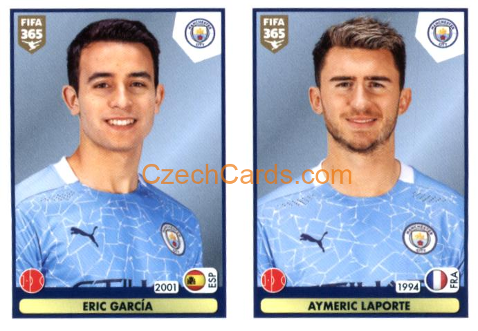 Eric García - Aymeric Laporte 2021 Panini FIFA 365 Sticker #45
