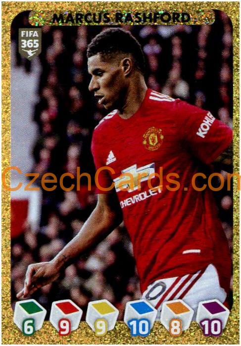 Marcus Rashford 2021 Panini FIFA 365 Sticker golden frame #87