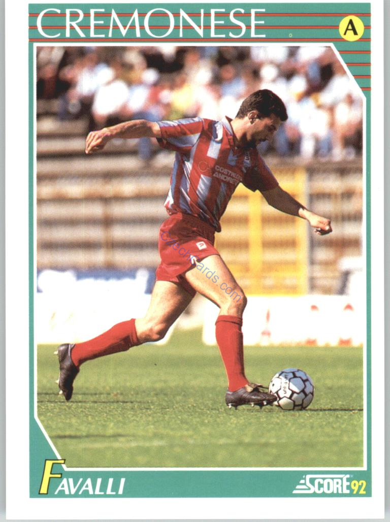 Giuseppe Favalli 1992 Score Italian League #63