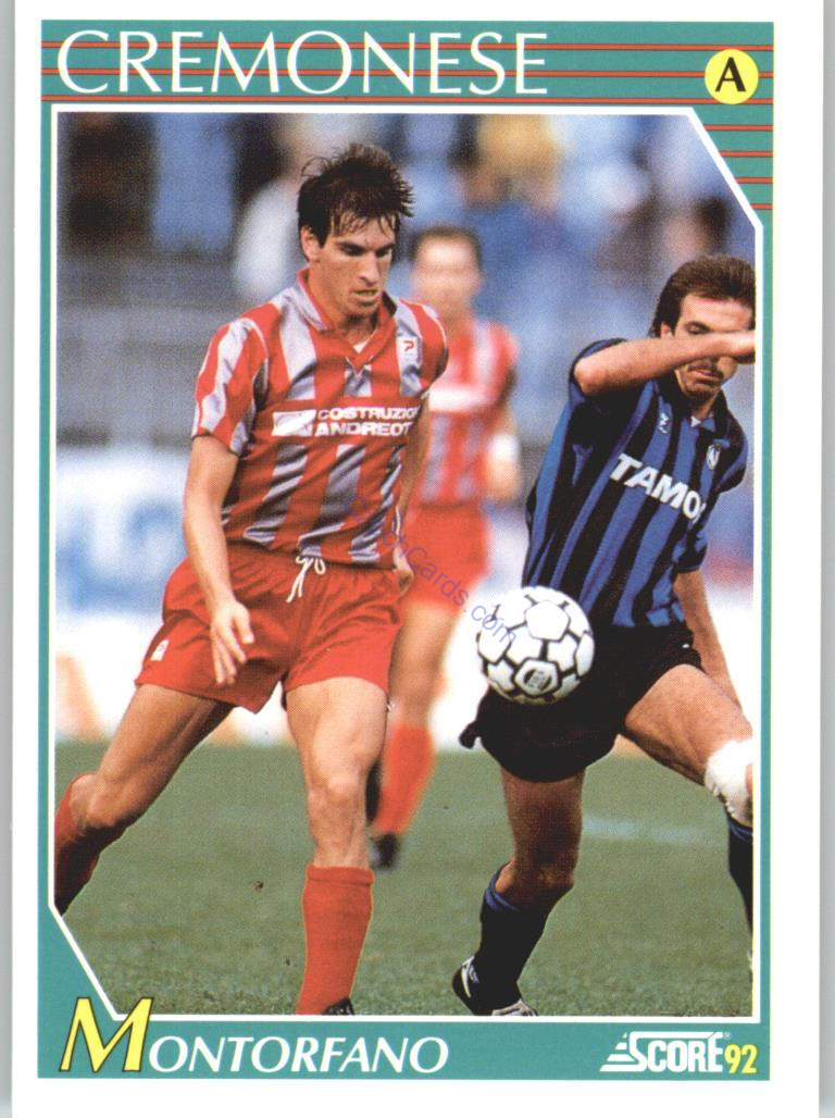 Mario Montorfano 1992 Score Italian League #74