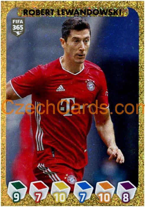 Robert Lewandowski 2021 Panini FIFA 365 Sticker golden frame #202