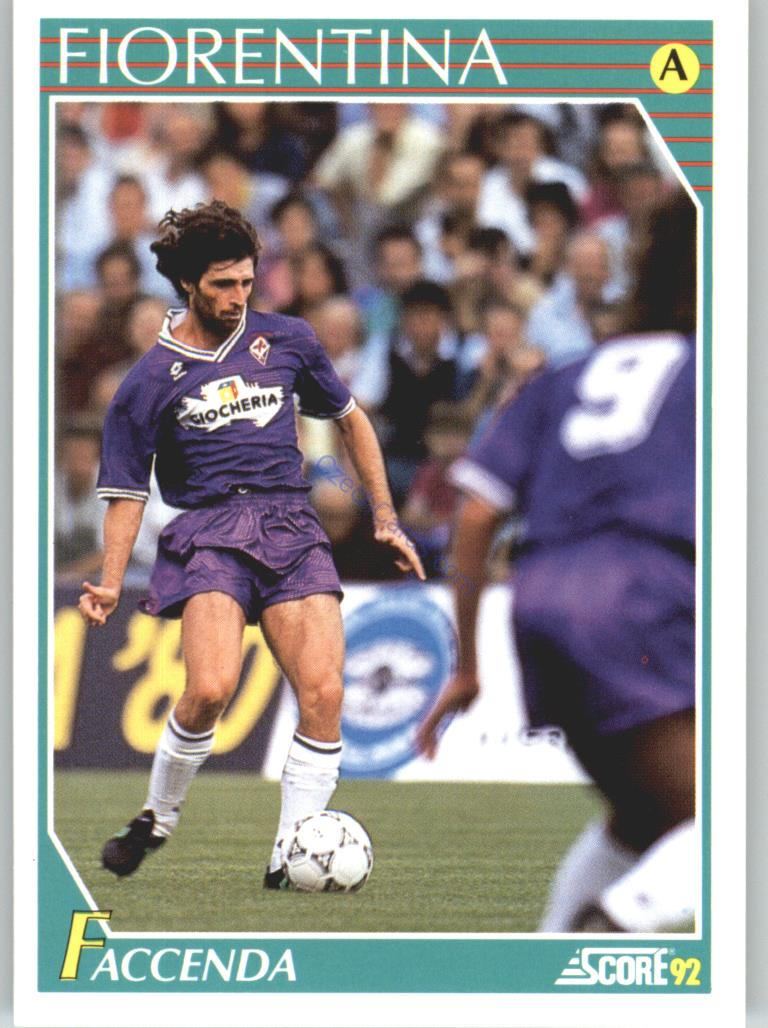 Mario Faccenda 1992 Score Italian League #80
