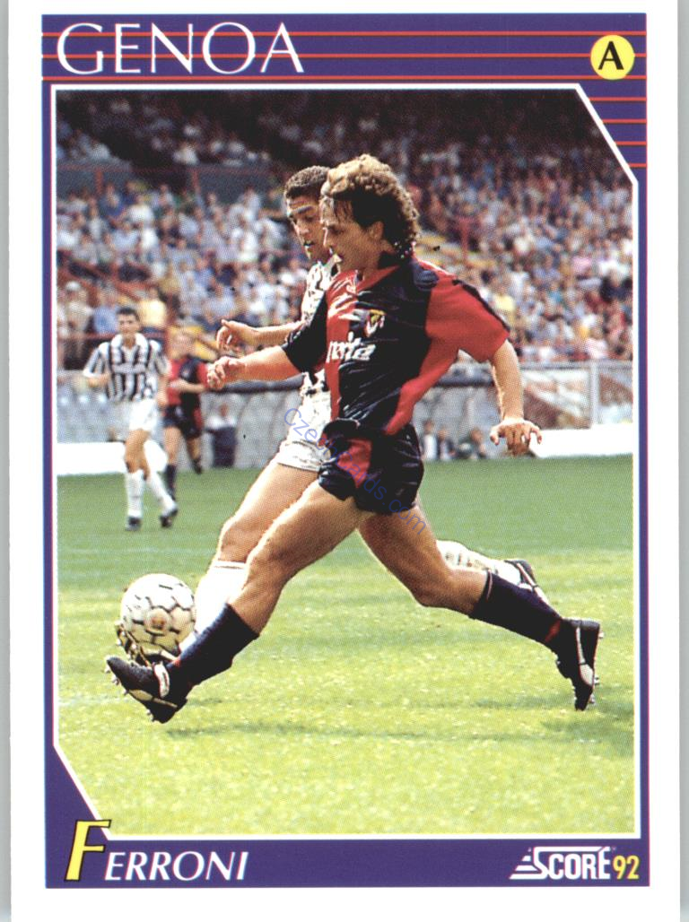 Armando Ferroni 1992 Score Italian League #118