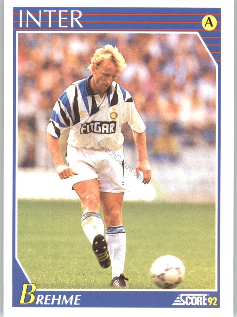 Andreas Brehme 1992 Score Italian League #123