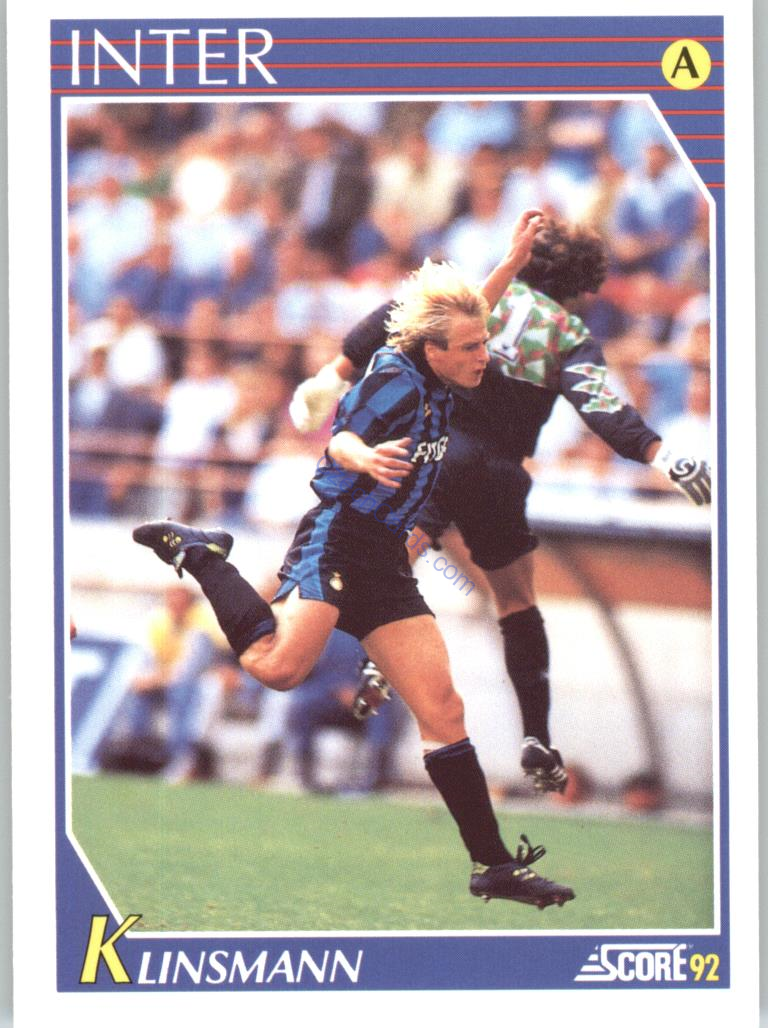 Jurgen Klinsmann 1992 Score Italian League #129