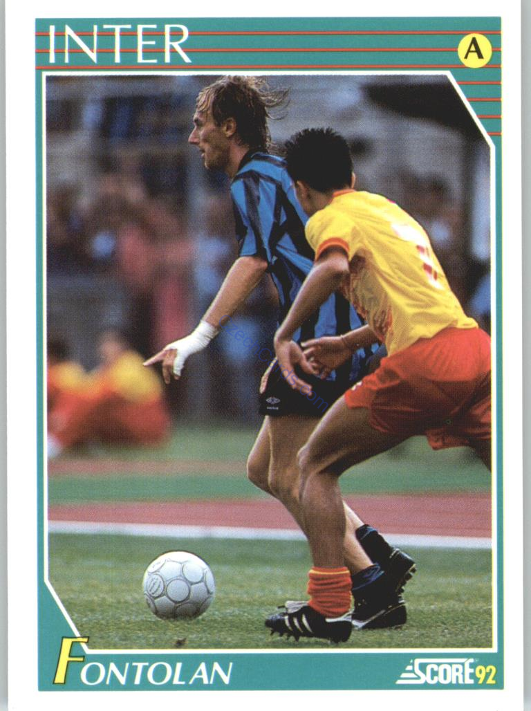 Davide Fontolan 1992 Score Italian League #131