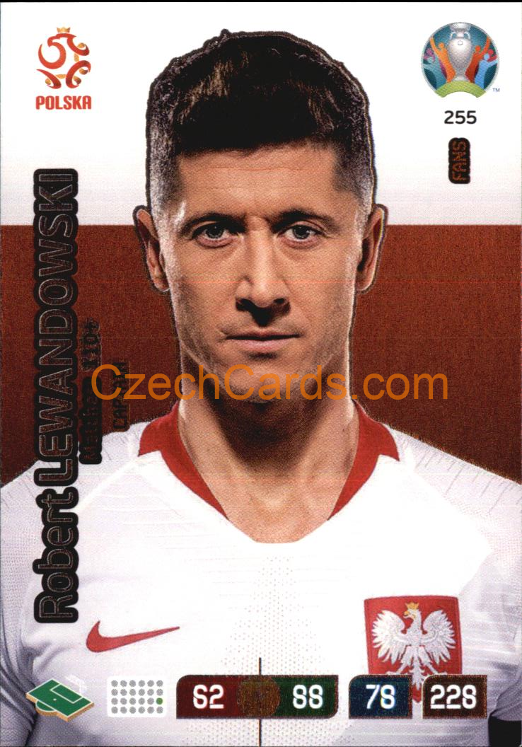 Robert Lewandowski Adrenalyn EURO 2020 Captain #255