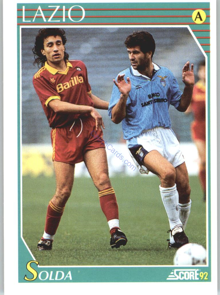 Roberto Solda 1992 Score Italian League #158
