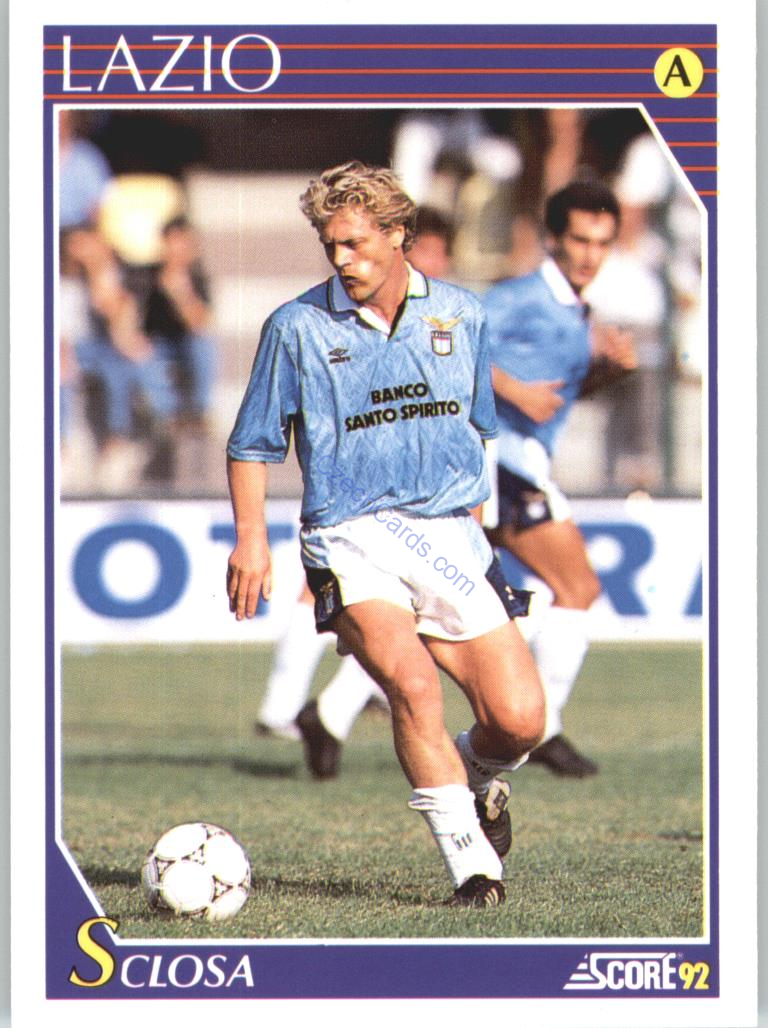 Claudio Sclosa 1992 Score Italian League #161