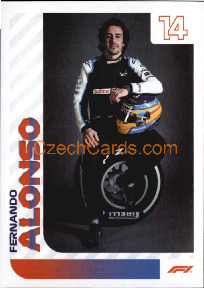 Fernando Alonso 2021 Topps Formula 1 sticker XL #103