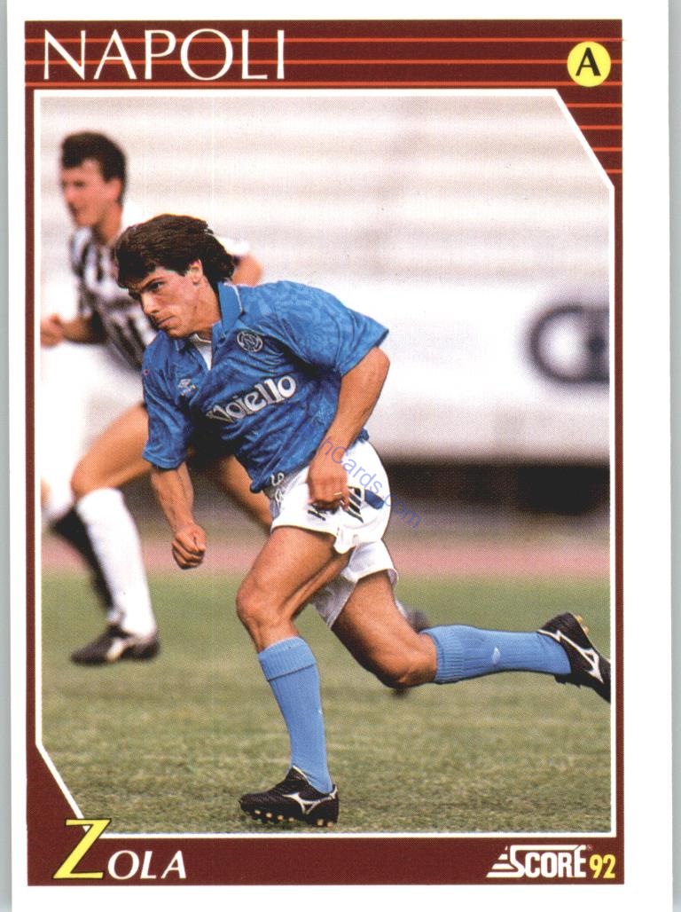 Gianfranco Zola 1992 Score Italian League #190