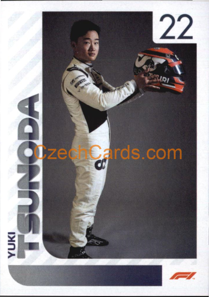 Yuki Tsunoda 2021 Topps Formula 1 sticker XL #151