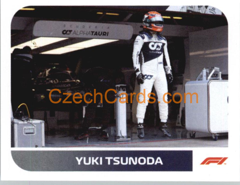 Yuki Tsunoda 2021 Topps Formula 1 sticker #153